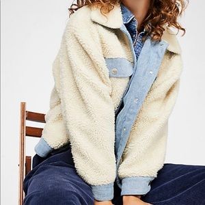 Free People // Wrangler Faux Shearling Jacket M